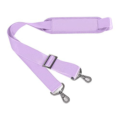 MOSISO 56 inch Shoulder Strap, Adjustable Thick Soft Universal Replacement Non-Slip Fit Padded with Metal Swivel Hooks for Laptop Shoulder Bag/Laptop Messenger Bag/Crossbody Bag, Purple - color: Purple