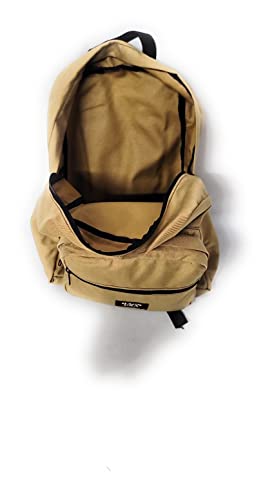 Backpack With Front Pockets To Carry Heavy Books,University Backpack With Padded Shoulder Straps Made in USA. (Khaki)