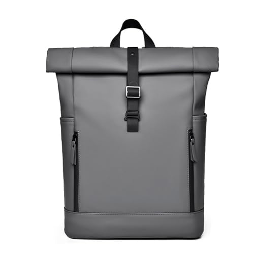 FANDARE Large Capacity Backpack for Men Women PU Waterproof Laptop Backpack Anti-Theft Design Breathable Back Support for Travel Hiking Work & Daily Commute Gray - color: Gray