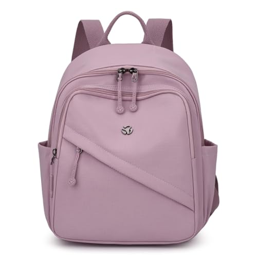 YANAER Mini Backpack Purse for Women Small Nylon Cute Light Weight Fashion Daypack for Work Travel Daily Backpack (Taro purple) - color: Taro Purple
