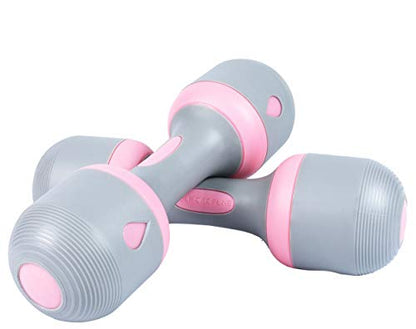 Nice C Adjustable Dumbbells Weights, Neoprene All-in-1 Options, Non-Slip, All-Purpose, Home, Gym, Office - style: Pink 11lb Pair