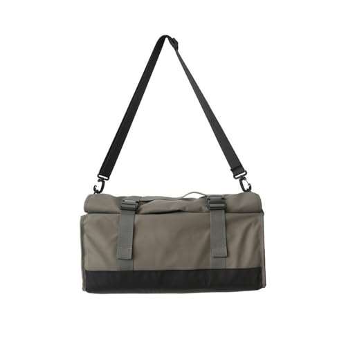 Large capacity travel bag, business travel carry-on baggage backpack, wet and dry separation sports and fitness bag(Champagne) - color: Champagne