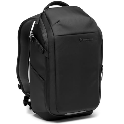 Manfrotto Advanced Compact III Camera Backpack for Camera and Laptop, Camera Backpack for Mirrorless with Lenses, with Interchangeable Padded Dividers and Tripod Attachment - style: Backpack,travel