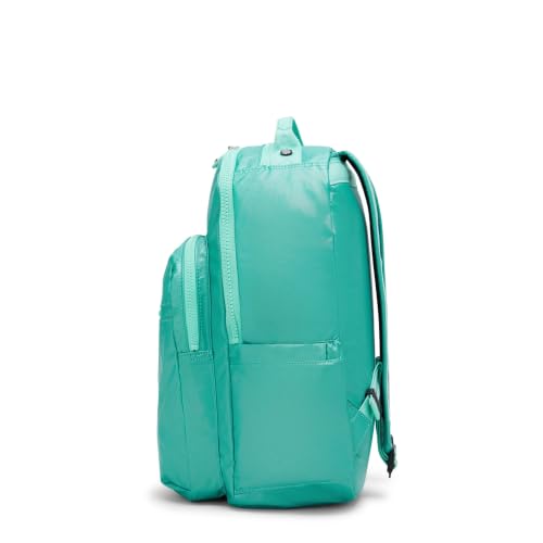 Kipling Seoul Large Metallic 15" Laptop Backpack - color: Oasis Mint Metallic, size: Large