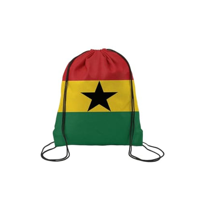 TREBIN 2026 Soccer Cup Drawstring Backpack, Soccer Gym Bag in National Flag Colors, Sports Bag Sackpack Cinch Bag (Ghana Fan) - color: Ghana Fan