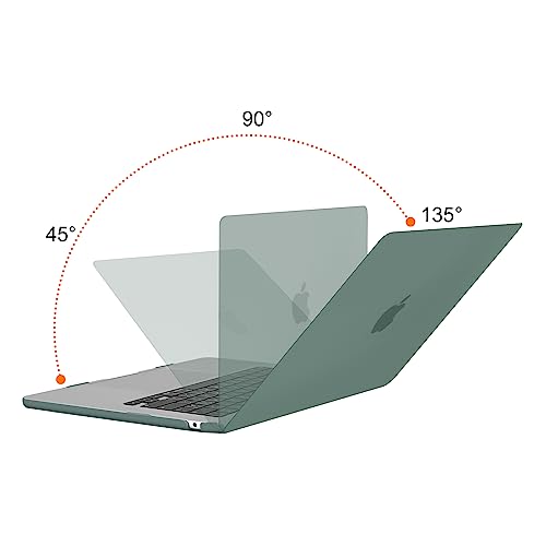 MOSISO Compatible with MacBook Air 15 inch Case M5 2026 M4 2025 M3 2024 M2 2023 A3448 A3241 A3114 A2941, Plastic Hard Shell Case&Puffy Sleeve Bag&Keyboard Skin&Webcam Cover&Screen Film, Emerald Green - color: Emerald Green