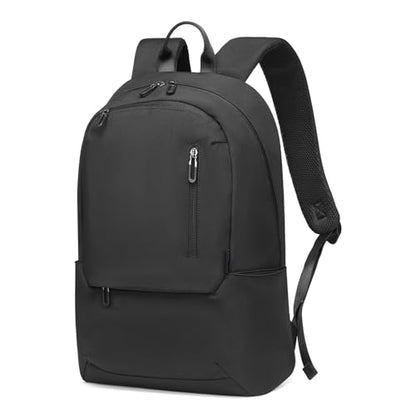 DTGN Travel Laptop Backpack, Carry On Backpack, TSA-Approved Water-Resistant Rucksack Nylon for Work Men Women Fits 16 Inch Notebook, Black - color: Black