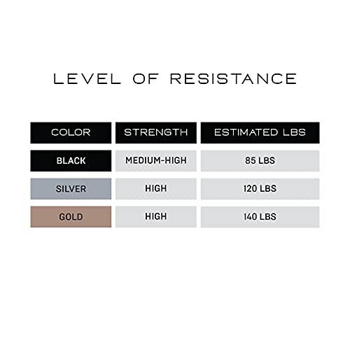 NonZero Gravity 100% Latex-Free Organic Rubber Power Resistance Bands | Compact Durable Hypoallergenic Bands for Strength Training & Workouts | 11 Levels (10 to 140 Lbs) - color: SET2 Mixed 3-Band