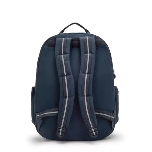 Kipling Women's Seoul Extra Large 17” Laptop Backpack, Durable, Roomy with Padded Shoulder Straps, Bag - color: True Blue Tonal 2, size: Large
