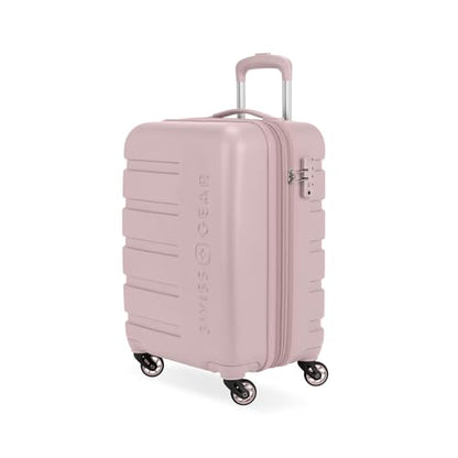 SwissGear 7366 Signature Hardside Expandable Luggage with Spinner Wheels, TSA Lock, Cup-Holder, Pink, Carry-On 19-Inch - color: Pink, size: Carry-On 19-Inch