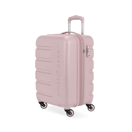 SwissGear 7366 Signature Hardside Expandable Luggage with Spinner Wheels, TSA Lock, Cup-Holder, Pink, Carry-On 19-Inch - color: Pink, size: Carry-On 19-Inch