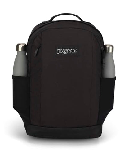 JanSport Inbound Pack – Large Main Compartment, Dual Water Bottle Pockets, and Dedicated 15-Inch Padded Laptop Pocket, Black - color: Black
