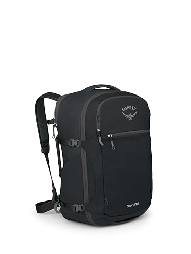 Osprey Daylite 44L Carry-On Travel Pack - Lightweight, Durable Backpack with Streamlined Design - Versatile, Spacious Bag for Weekend Trips or Business, Black - color: Black