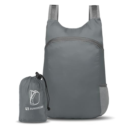 20L Ultra Hiking-Daypack Lightweight Foldable Travel Packable Backpack for Camping Cycling Outdoor,grey - color: Grey