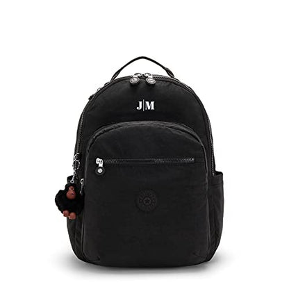 Kipling Women's Seoul 15" Laptop Backpack, Durable, Roomy with Padded Shoulder Straps, Built-In Protective Sleeve - color: True Black 2, size: 12.75''L x 17.25''H x 8''D