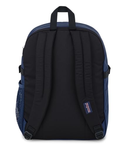 JanSport Main Campus Backpack - Travel or Work backpack w 15-Inch Laptop Sleeve and Dual Water Bottle Pockets, Navy - color: Navy