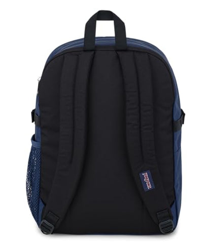 JanSport Main Campus Backpack - Travel or Work backpack w 15-Inch Laptop Sleeve and Dual Water Bottle Pockets, Navy - color: Navy