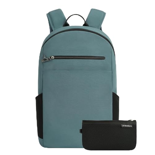 Travelon Anti-Theft Metro Backpack with RFID blocking pouch/NEW HARDWARE - color: Slate Blue/New Hardware