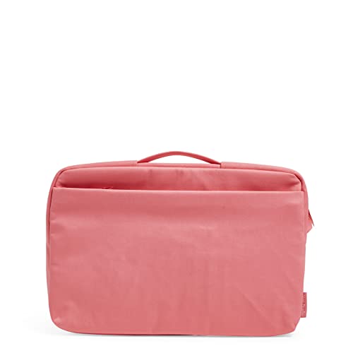 Vera Bradley Women's Cotton Laptop Organizer - color: Rouge Rose - Recycled Cotton