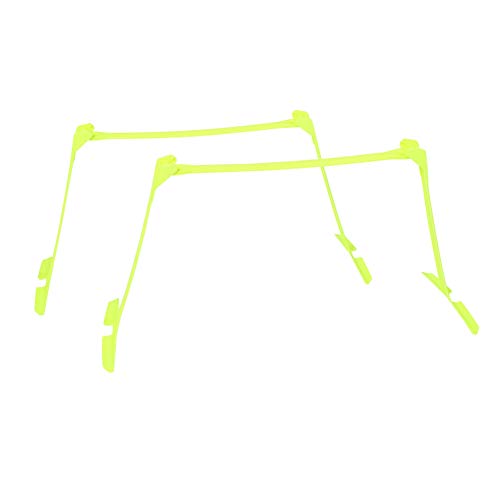 RiToEasysports Soccer Training Hurdles, Portable Adjustable Agility Hurdles Lightweight 2 Pack Yellow Cones for Athletes, Coaches, Home Workouts, Field Training Drills