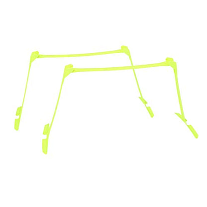 RiToEasysports Soccer Training Hurdles, Portable Adjustable Agility Hurdles Lightweight 2 Pack Yellow Cones for Athletes, Coaches, Home Workouts, Field Training Drills