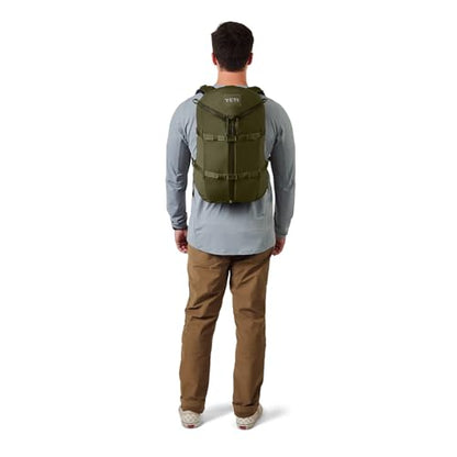 YETI Ranchero Backpack 22L, All-Day Utility Pack, Structured and Durable, Olive - color: Olive, size: 22L