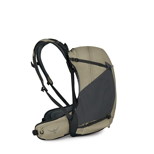 Osprey Hikelite 28L Durable Hiking Backpack - Travel Daypack with Rain Cover for Men and Women, Olive Tan - color: Olive Tan, style: 28l