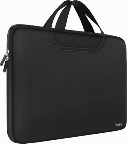 Laptop Bag 15 inch, Resistant Neoprene Laptop Sleeve with Handle/Notebook Computer Protective Case Cover/Ultrabook Briefcase Carrying Bag for 13 14 15 inch Laptop, Computer, Tablet, Black - color: Black, size: 15 inch