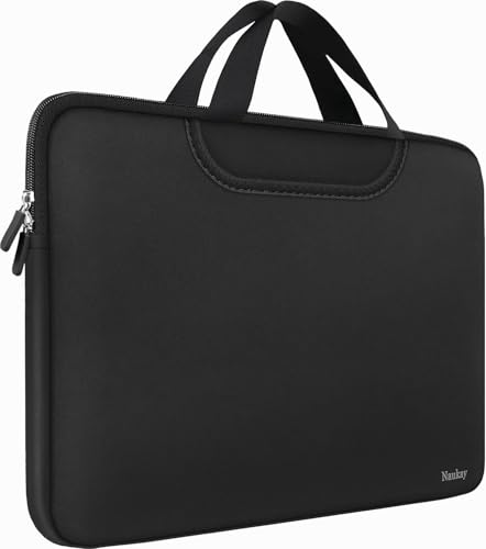 17 inch Laptop Sleeve, Resistant Neoprene Laptop Sleeve with Handle/Notebook Computer Protective Case Cover/Ultrabook Briefcase Carrying Bag for 17 15.6 Inch Laptop, Computer, Tablet - Black - color: Black, size: 17 inch