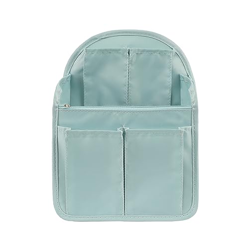 Surblue Backpack Organizer Insert Liner Hanging Travel Rucksack Purse and Handbag Insert Pocket, High-capacity Divider Foldable Nylon Shoulder Bag Organizer for Men and Women, (Skyblue, M) - color: Skyblue, size: M