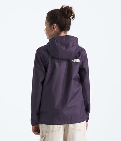 THE NORTH FACE Kids' Zipline Rain Jacket | Breathable Waterproof Rain Coat, Elastic Cuffs, Zip Pockets, Water Repellent - color: Endless Dusk, size: X-Small