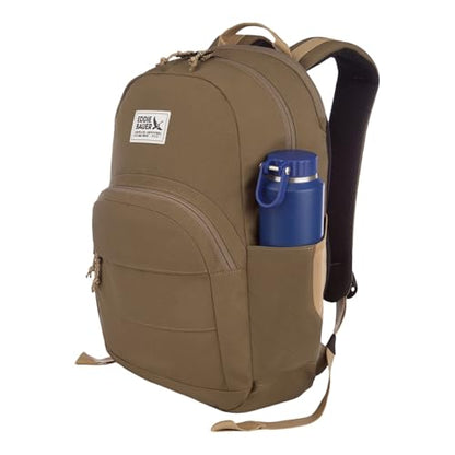 Eddie Bauer Campus Backpack 26L | Everyday Carry | Work | Travel | Commuter | Padded Laptop Sleeve | Stretch Bottle Pockets | Lightweight | Durable - Adler - color: Campus - Adler Green, size: 26L