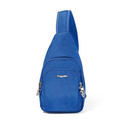 Baggallini Securtex Anti-Theft Daytripper Sling - color: Lapis