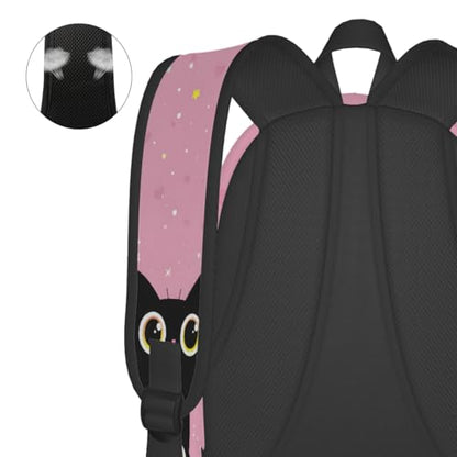 cfpolar 17 Inch Backpack Cute Cartoon Cats Laptop Bag Shoulder Bag School Bookbag Casual Daypack For Boys Girls,A-13 - color: D-13