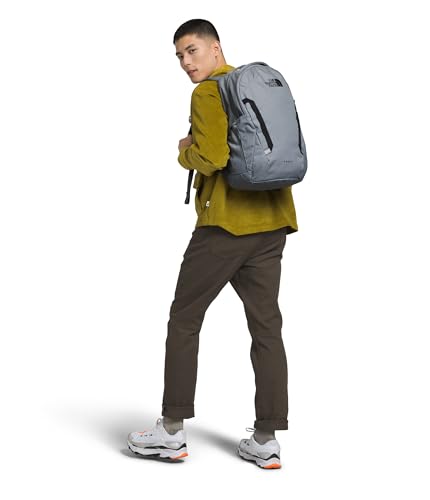 The North Face Vault Everyday Laptop Backpack - Commuter Travel Bag, Water-Repellent Finish, Spacious Compartment, Mid Grey Dark Heather/TNF Black-NPF, One Size - color: Mid Grey Dark Heather/Tnf Black-npf