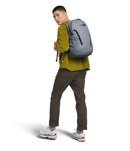 The North Face Vault Everyday Laptop Backpack - Commuter Travel Bag, Water-Repellent Finish, Spacious Compartment, Mid Grey Dark Heather/TNF Black-NPF, One Size - color: Mid Grey Dark Heather/Tnf Black-npf