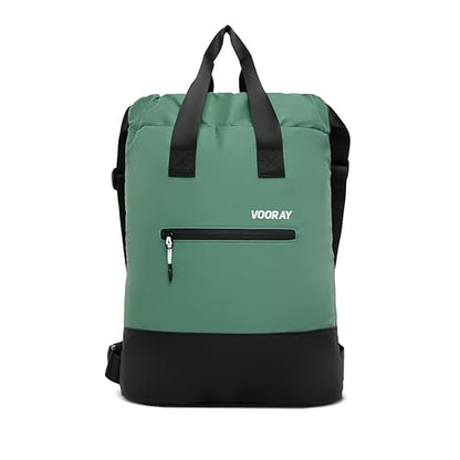 VOORAY 23L Flex Cinch Drawstring Backpack, Sage – Lightweight Travel Bag, Sports Gym Backpack for Women & Men, Weekender Bag - color: Sage