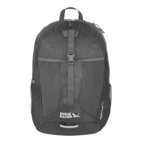 Eddie Bauer Stowaway Packable Backpack | Travel | Outdoor | Lightweight | Foldable | Durable | Ripstop Polyester | 30L - Dark Smoke - color: Dark Smoke, size: 30L