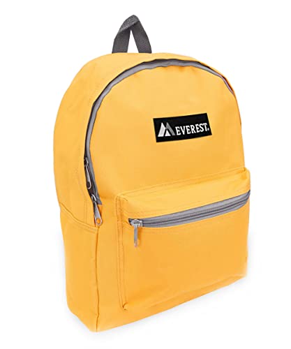 Everest Basic Backpack, Yellow, One Size - color: Yellow