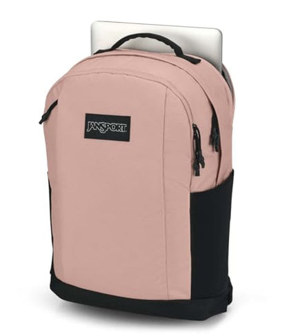 JanSport Inbound Pack – Large Main Compartment, Dual Water Bottle Pockets, and Dedicated 15-Inch Padded Laptop Pocket, Misty Rose - color: Misty Rose