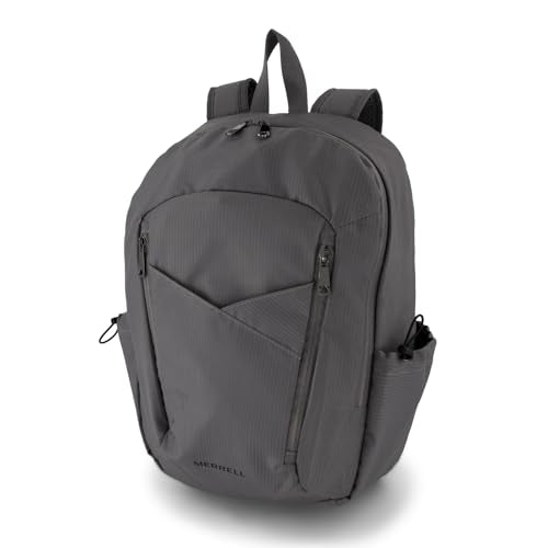 Merrell Eclipse Backpack, Lightweight Pack with Water Bottle Holder & Pockets, Multi-Use - color: Gray Drizzle