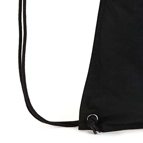 Kipling Women's Supertaboo Drawstring Bag, Strong, Colorful, Convenient, Polyamide bag - color: True Black, size: 15.5''L x 17.75''H x 0''D