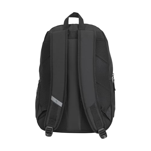 PUMA unisex-adult Contender Backpack with Laptop Sleeve, Item Organizer & Media Pocket - color: Black/Garnet Rose