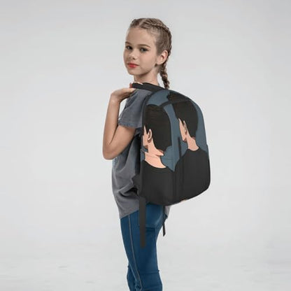 Minimal Style Boy Men'S And Women'S Travel Backpacks, Lightweight Laptop Daily Bags With Water Cup Bags, Hiking University Leisure Weekend Travel Bags