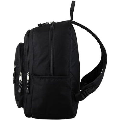 FUEL Laptop Durable Hiking Travel Commuter Carry On Casual Daypack Classic Bag Backpack, Black - color: Black