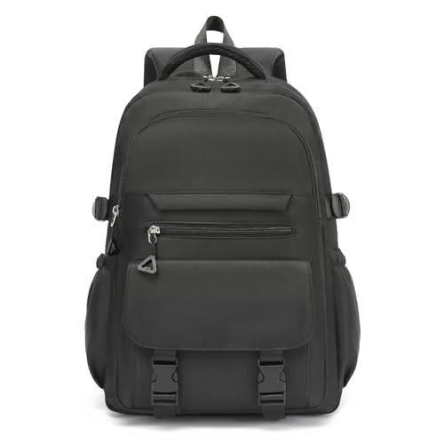 Kids High Middle School Backpack for Girls 5-12 Kawaii Travel Aesthetic Bookbag,Black - color: Black