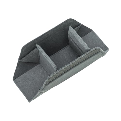 Camera Bag Insert, Soft Lined Foldable Protective Cube with 3 Adjustable Compartments, Flexible Partition Design for Mirrorless Lens Photography Gear Storage