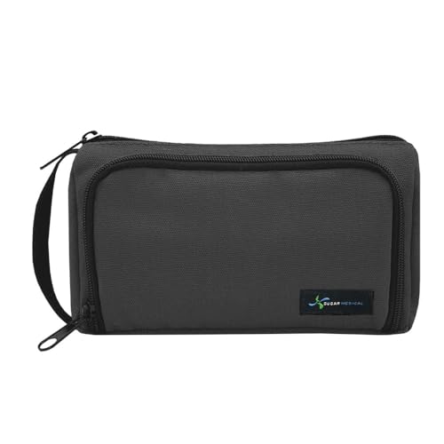 Sugar Medical Insulated Insulin Pen Case Organizer with Ice Pack - color: Black