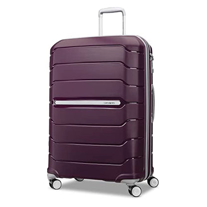 Samsonite Freeform Large Checked Luggage with Dual 360° Spinner Wheels - TSA Lock, Airline-Approved - Lightweight Durable Polypropylene Expandable Hardshell - Amethyst Purple - color: Amethyst Purple, size: Checked-Large Spinner
