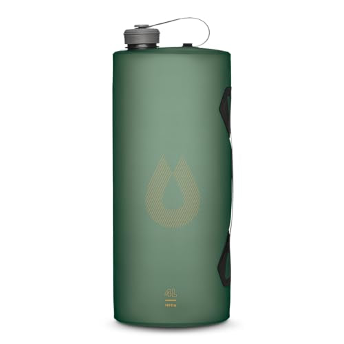 HydraPak Seeker - Collapsible Camping Water Storage (4L) - BPA & PVC Free, Hydration Reservoir Bag, Leak Proof - Sage Green - color: Sage Green, size: 4 Liter
